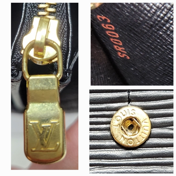 LOUIS VUITTON LV EPI Leather Wallet in Black SR0063 - Picture 10 of 11